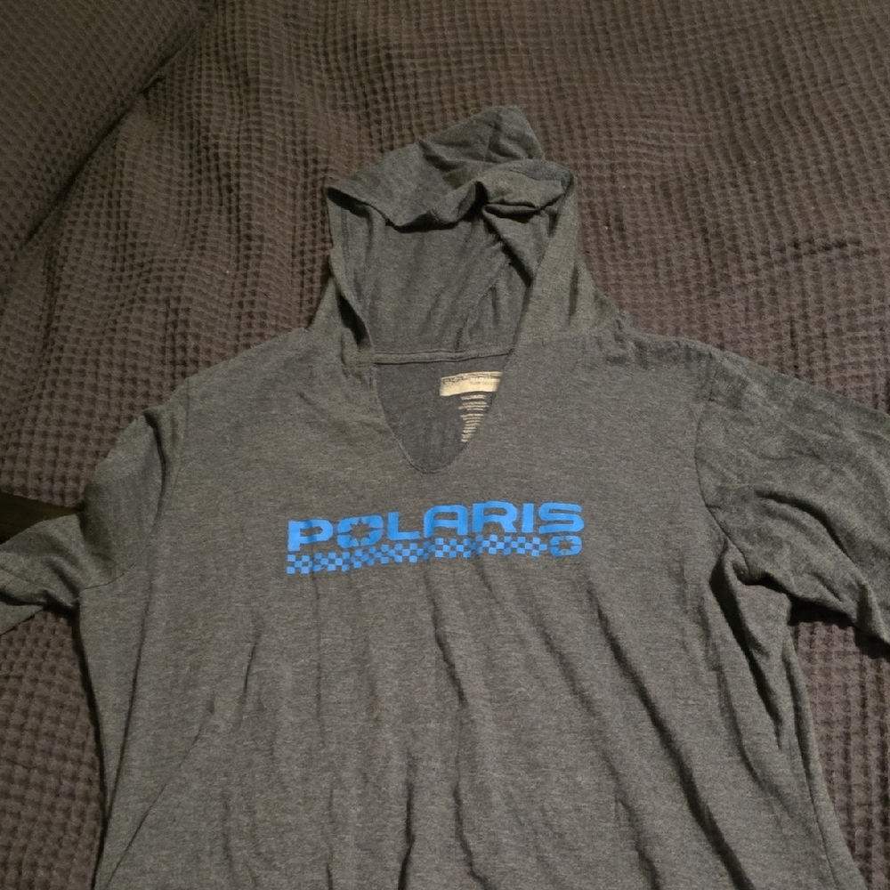 Polaris Navy Hoodie with Blue Logo